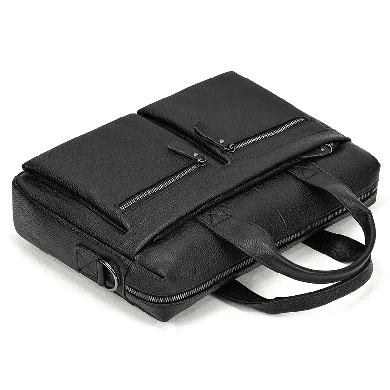 Real Leather Male Laptop Briefcase