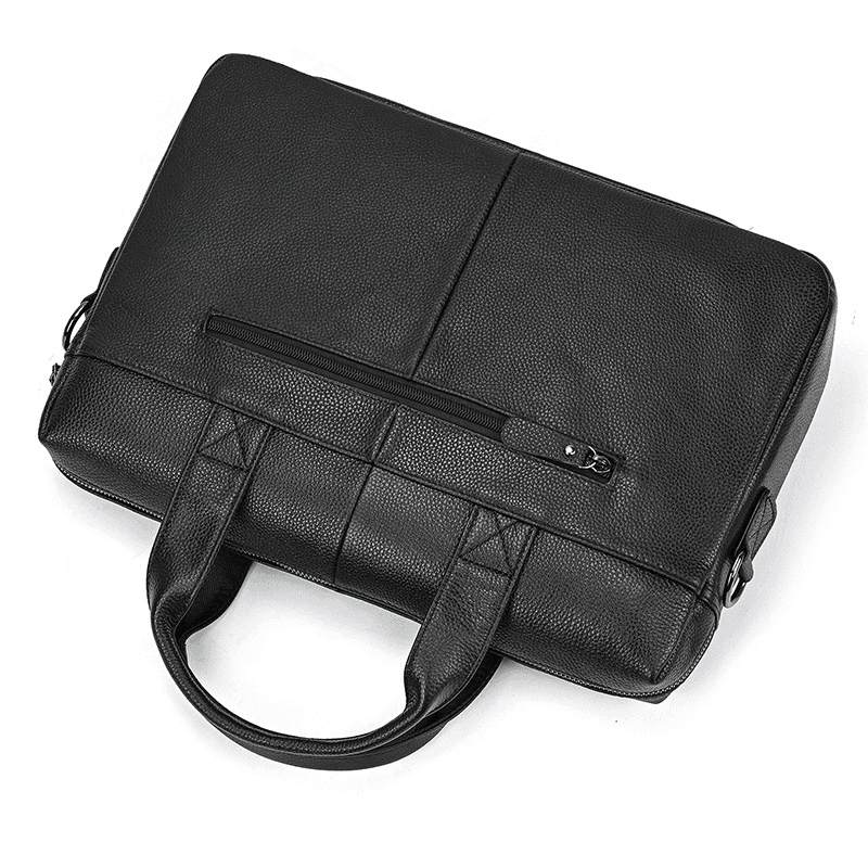 Real Leather Male Laptop Briefcase