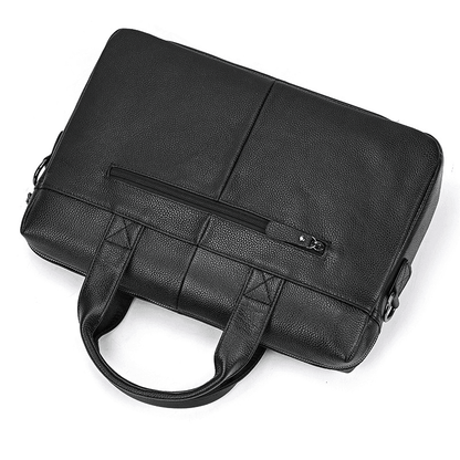 Real Leather Male Laptop Briefcase