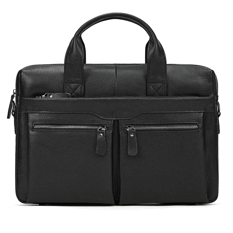 Real Leather Male Laptop Briefcase