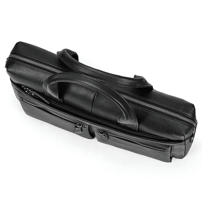 Real Leather Male Laptop Briefcase