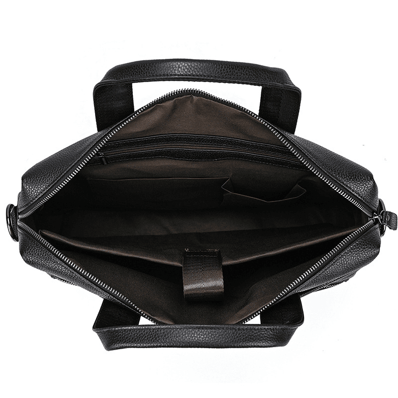 Real Leather Male Laptop Briefcase