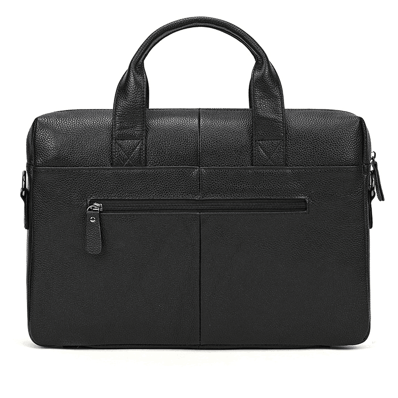 Real Leather Male Laptop Briefcase