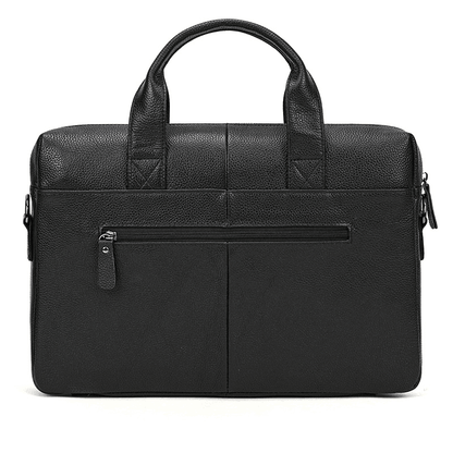 Real Leather Male Laptop Briefcase