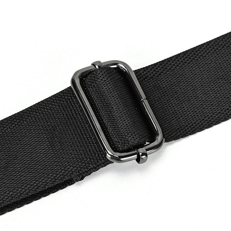 Stylish Black Leather Crossbody Bag Fanny Pack