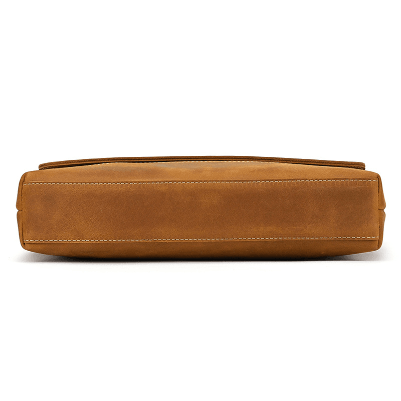 Top-Grain Leather 13" iPad Messenger – Handmade, Travel Ready