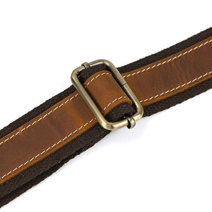 Vintage Full Grain Leather Camera Bag for Men – Handmade Shoulder & Crossbody Photography Bag
