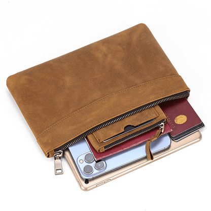 Zipper Business Large Capacity Clutch Bag