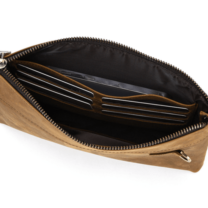 Zipper Business Large Capacity Clutch Bag