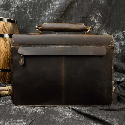 Leather Laptop Messenger Bag