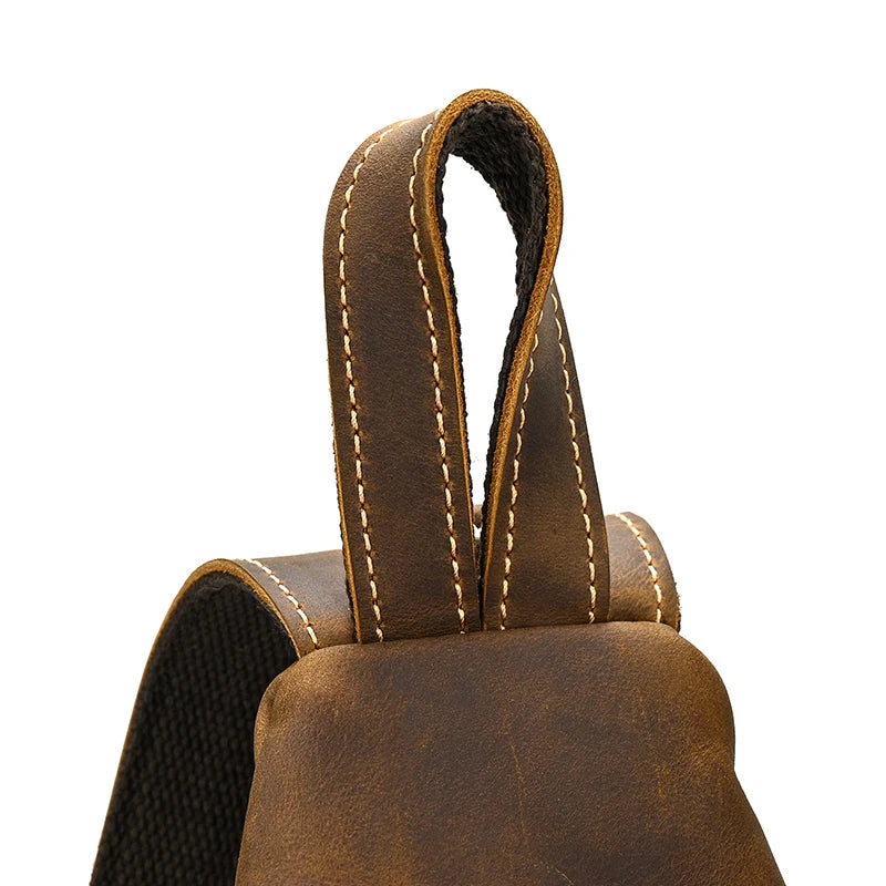 Leather Convertible Backpack Crossbody Bag Fanny Pack