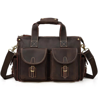 Full Grain Leather Mens Briefcase