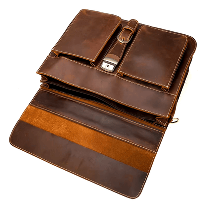 Leather Laptop Messenger Bag