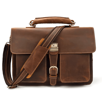 Leather Laptop Messenger Bag