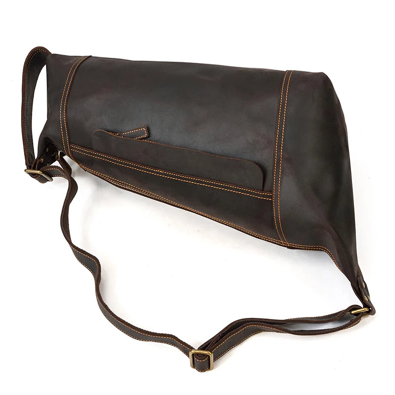 Premium Handmade Leather Sling Bag Fanny Pack