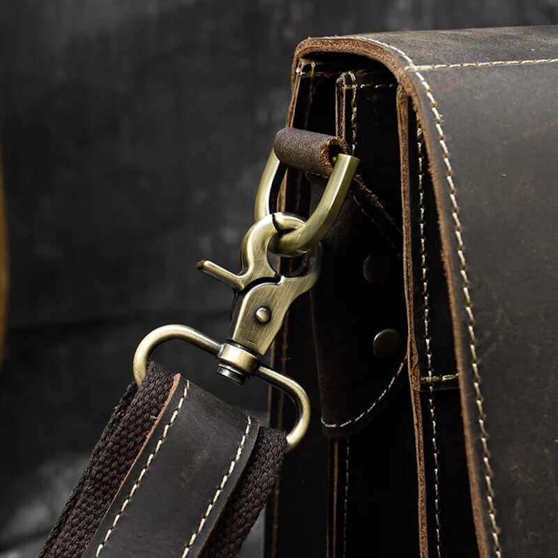 Leather Laptop Messenger Bag