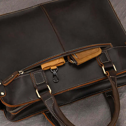 Elegant Leather Bag for Laptop for Men Business Briefcase