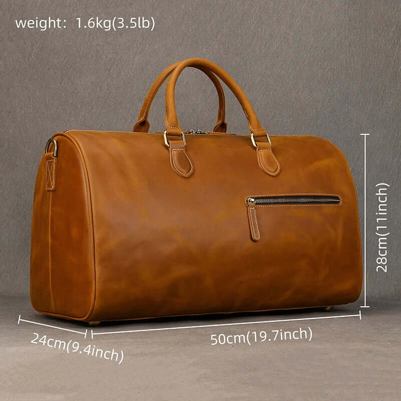 Leather Weekender Bag