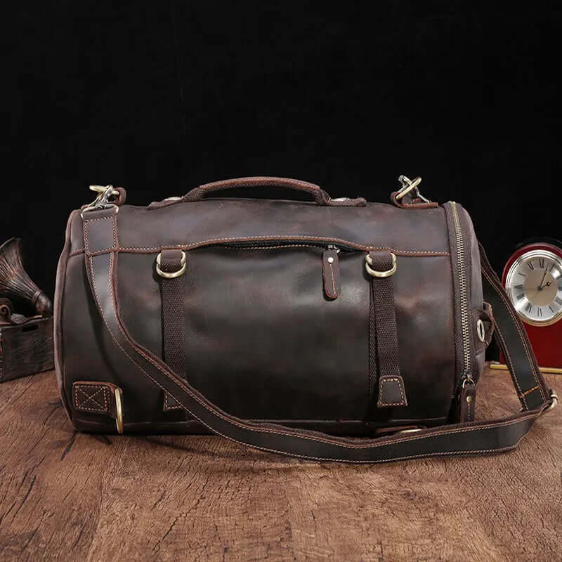 Brown Leather Backpack