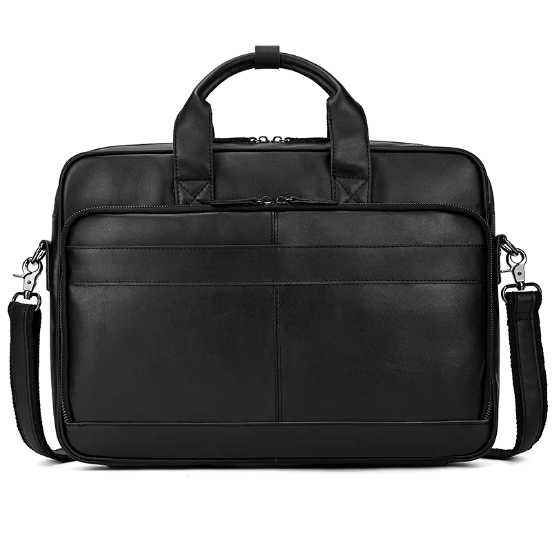 Classic Leather Bag for Laptop Men's Briefcase