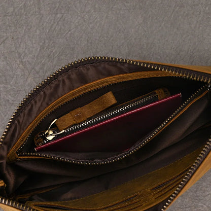 Zipper Business Large Capacity Clutch Bag