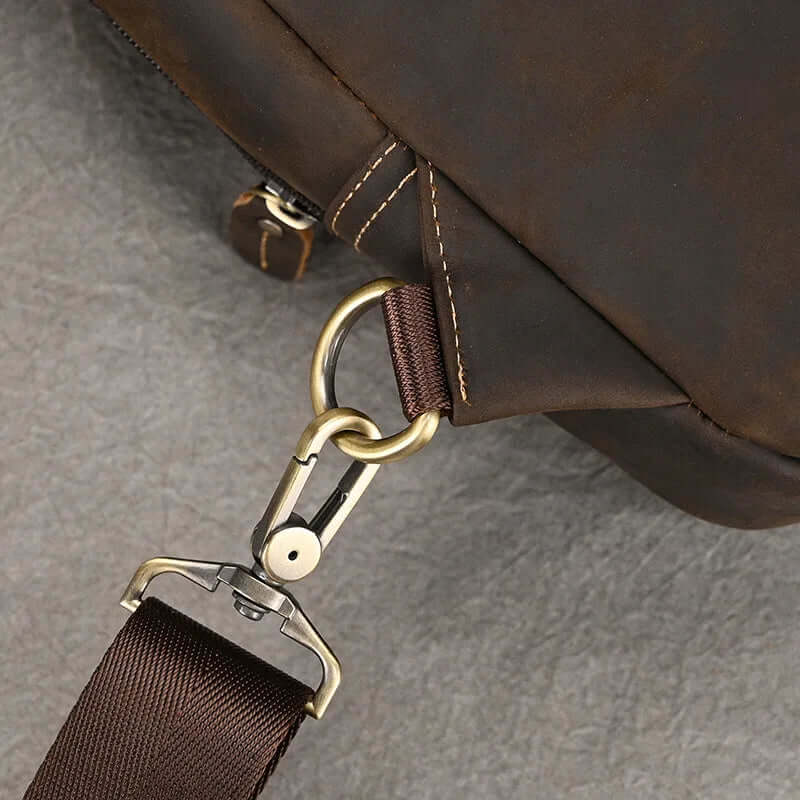 Functional Cross Body Leather Bag Fanny Pack