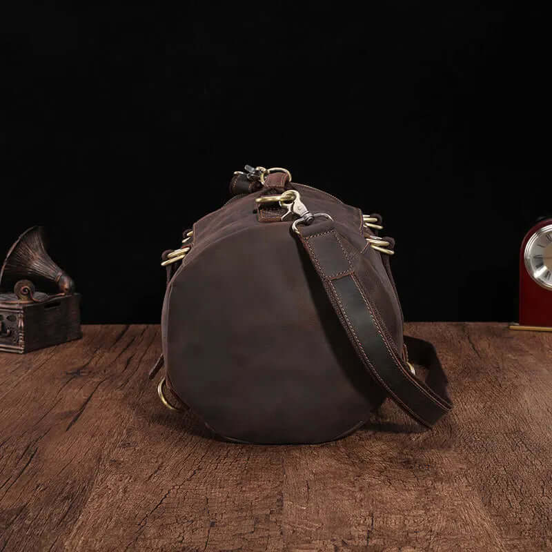 Brown Leather Backpack