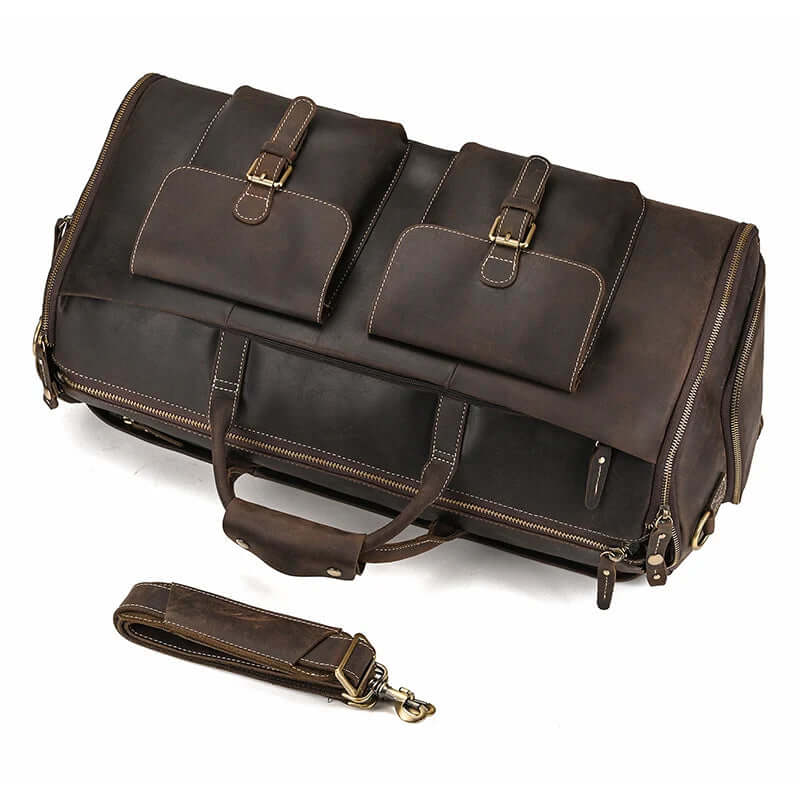 Mens Leather Duffel Bag