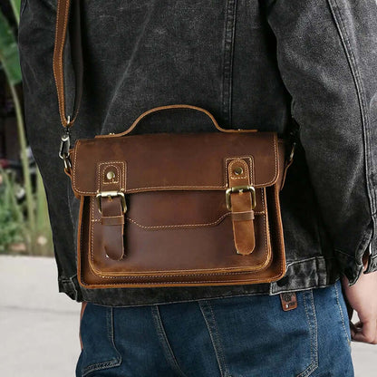 Small Leather Shoulder Messenger Bag