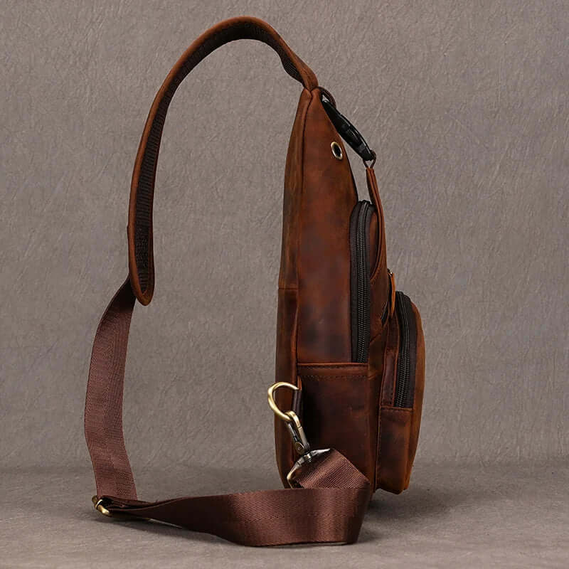 Functional Cross Body Leather Bag Fanny Pack