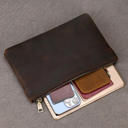 Zipper Business Large Capacity Clutch Bag