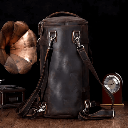 Brown Leather Backpack