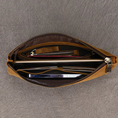 Zipper Business Large Capacity Clutch Bag