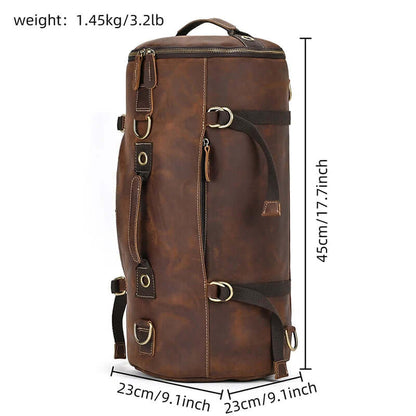 Brown Leather Backpack