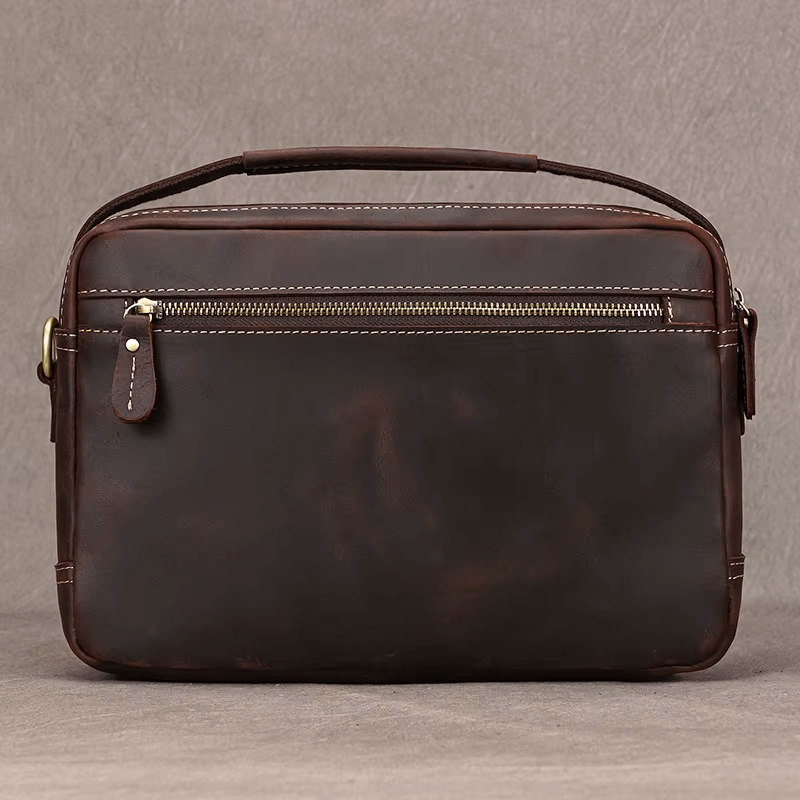 Male Leather Messenger Bag