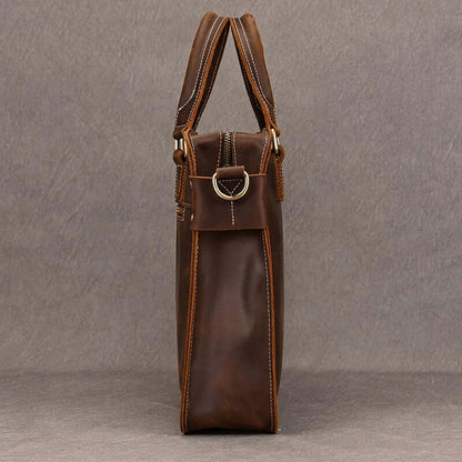 Elegant Leather Bag for Laptop for Men Business Briefcase