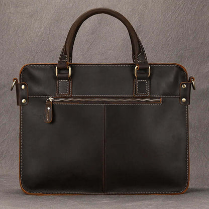 Elegant Leather Bag for Laptop for Men Business Briefcase