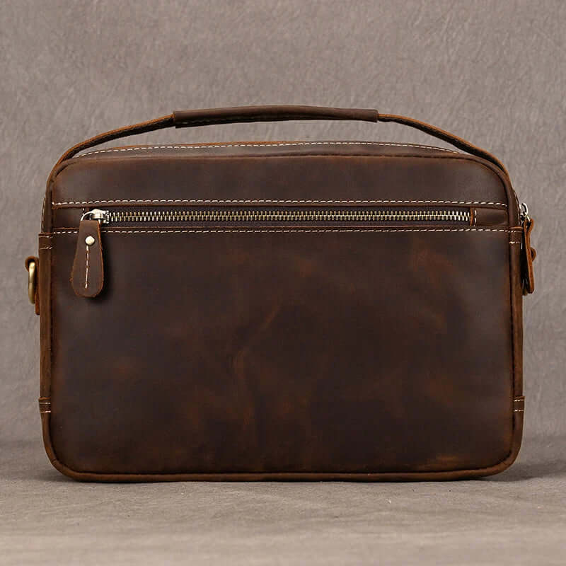 Male Leather Messenger Bag