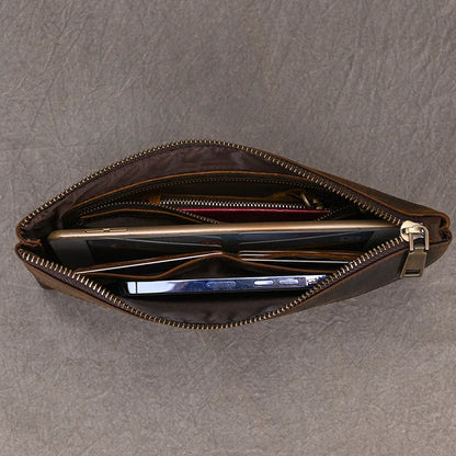Zipper Business Large Capacity Clutch Bag