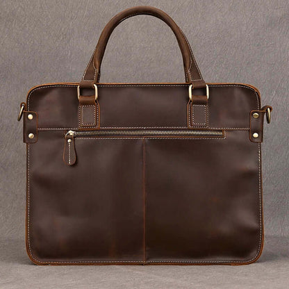 Elegant Leather Bag for Laptop for Men Business Briefcase