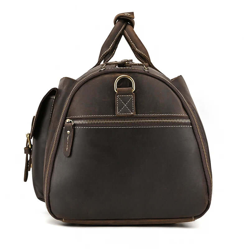 Mens Leather Duffel Bag