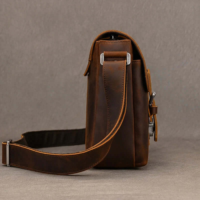 A4 Leather Messenger Bag