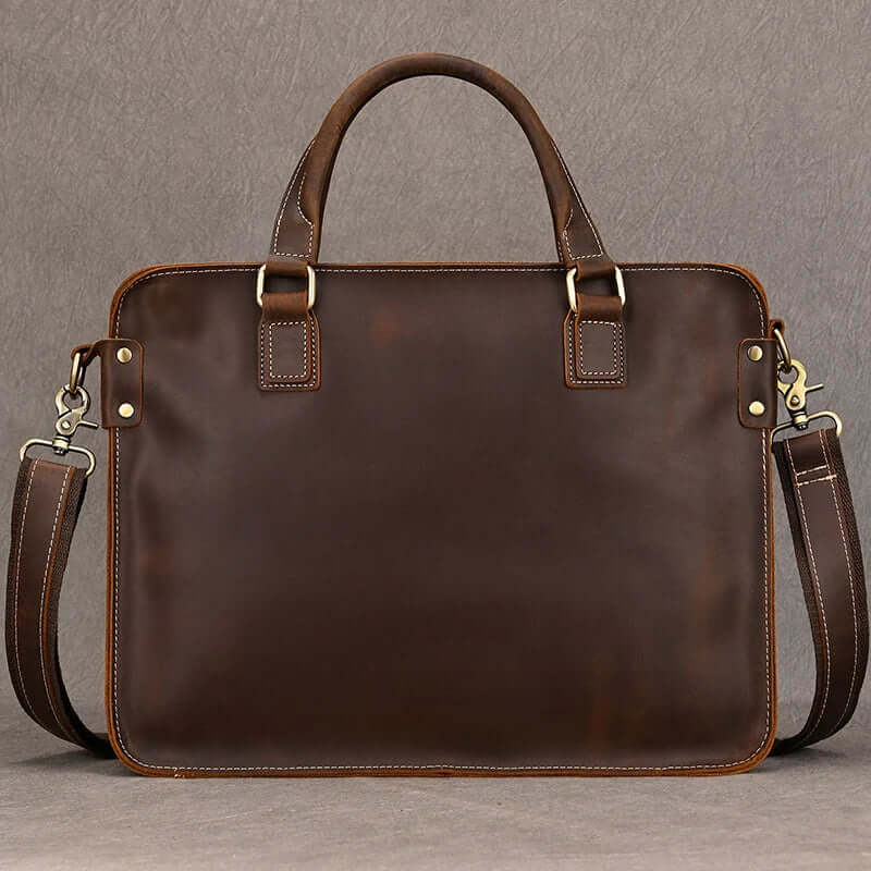 Elegant Leather Bag for Laptop for Men Business Briefcase