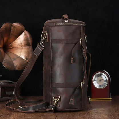 Brown Leather Backpack