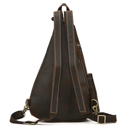 Leather Convertible Backpack Crossbody Bag Fanny Pack