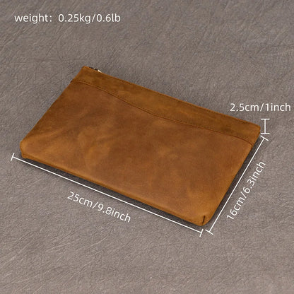 Zipper Business Large Capacity Clutch Bag