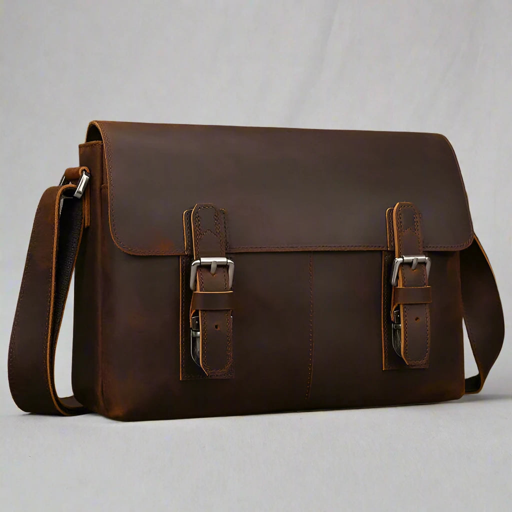 A4 Leather Shoulder Bag