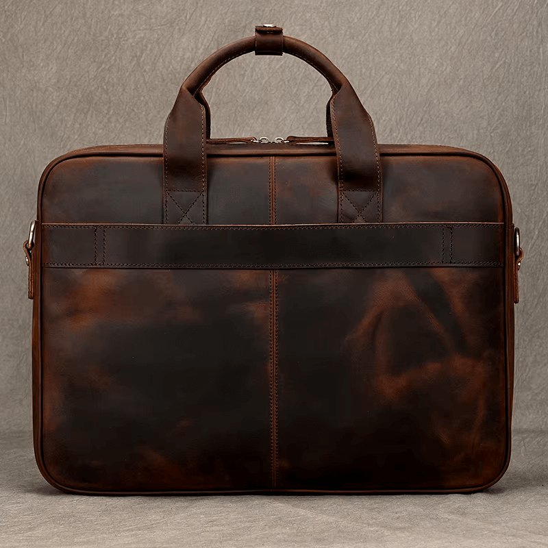 Classic Leather Bag for Laptop Men's Briefcase