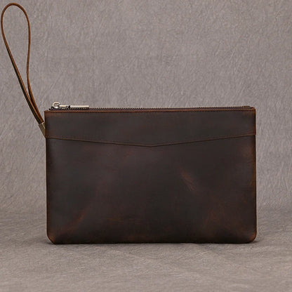Zipper Business Large Capacity Clutch Bag