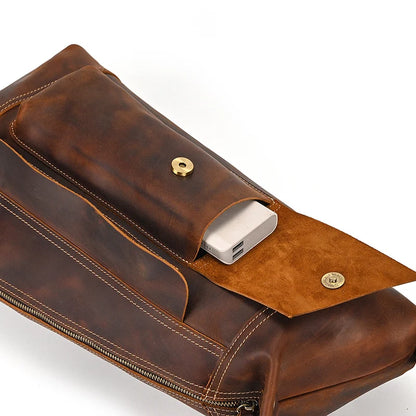 Premium Handmade Leather Sling Bag Fanny Pack